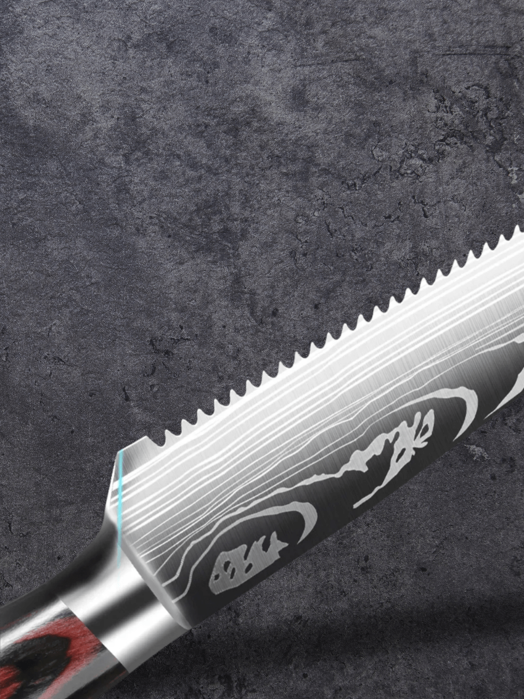 Couteau à Steak <br> acier Damas (lot x6)