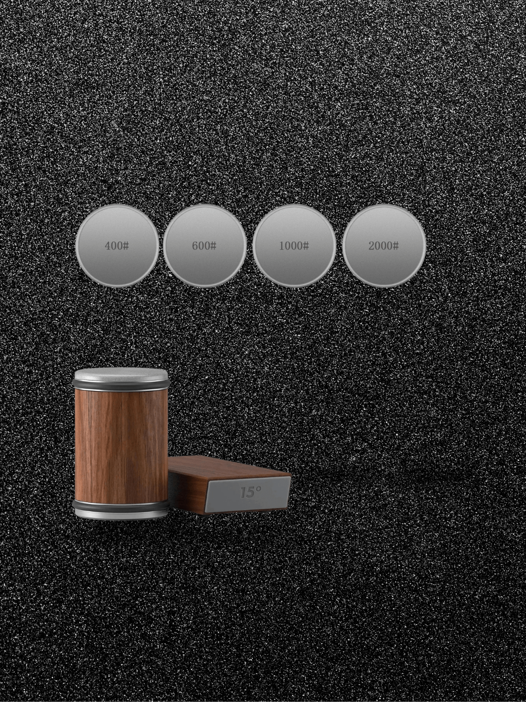 Affûteur de Couteau roulants magnétiques Grain 400/2000 bois