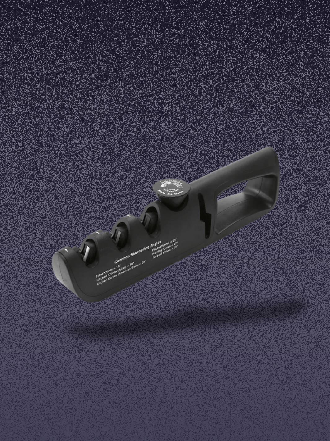 Aiguiseur de couteaux multifonction 4 en 1 Noir