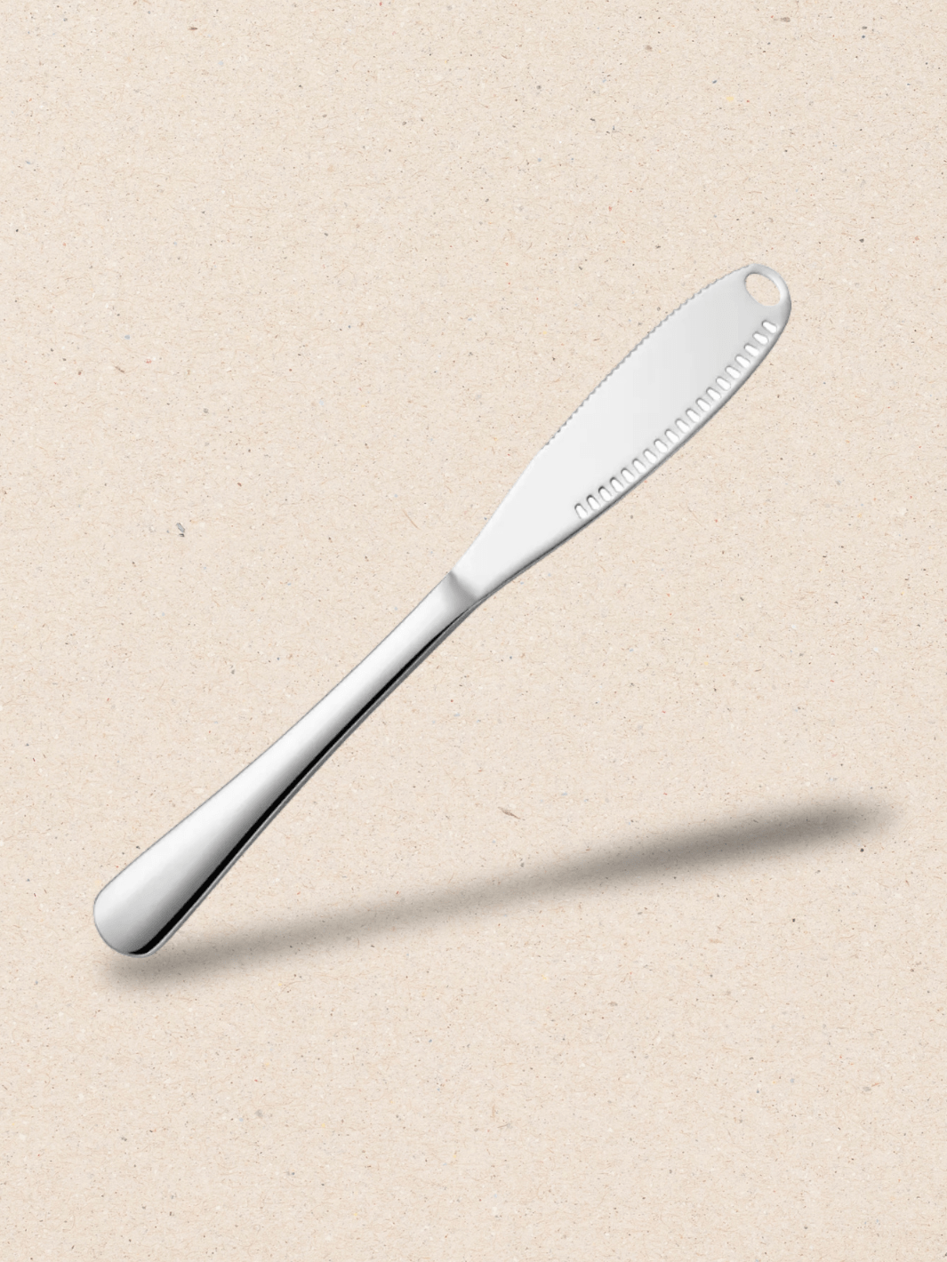 Couteau à Beurre <br> acier inoxydable (4 variantes de couleur) Argent