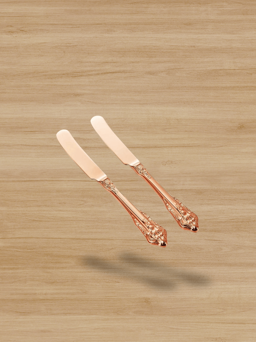 Couteau à Fromage spatule à beurre de 6.8 pouces 2pcs-Rose or