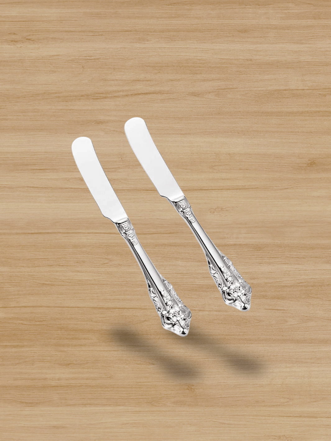 Couteau à Fromage spatule à beurre de 6.8 pouces 2pcs-Argent