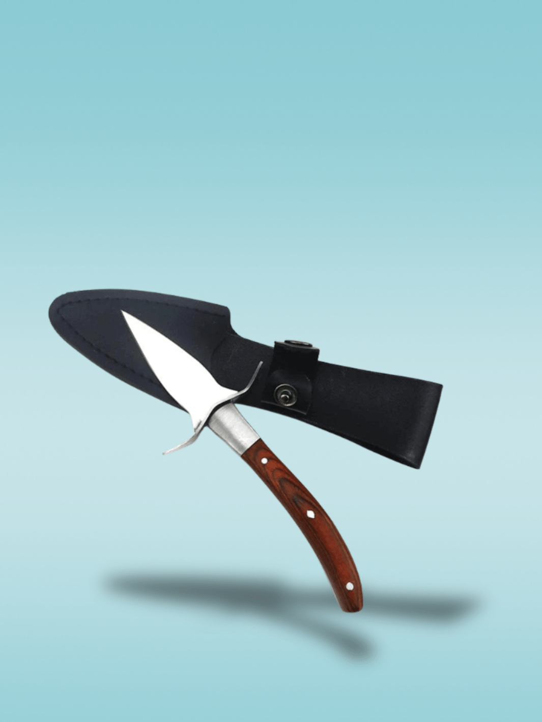 Couteau a Huitre | étui en cuir Bois