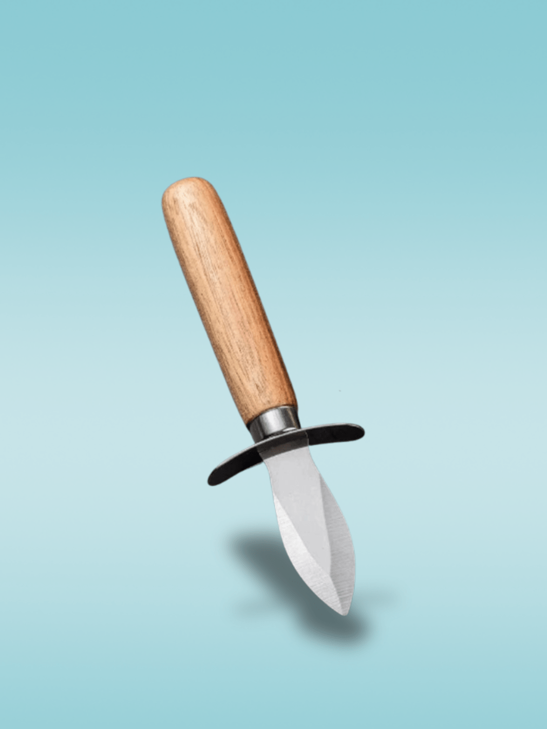 Couteau à huitre manche en bois 2PCS Bois