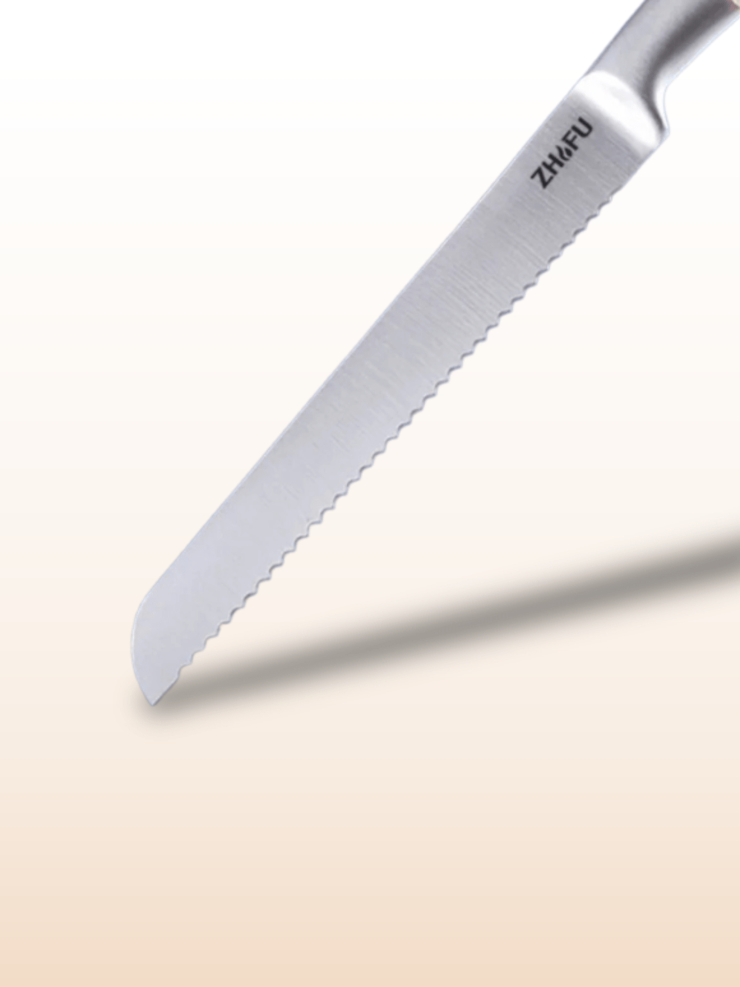 Couteau à Pain dentelé tout acier PLYS Acier