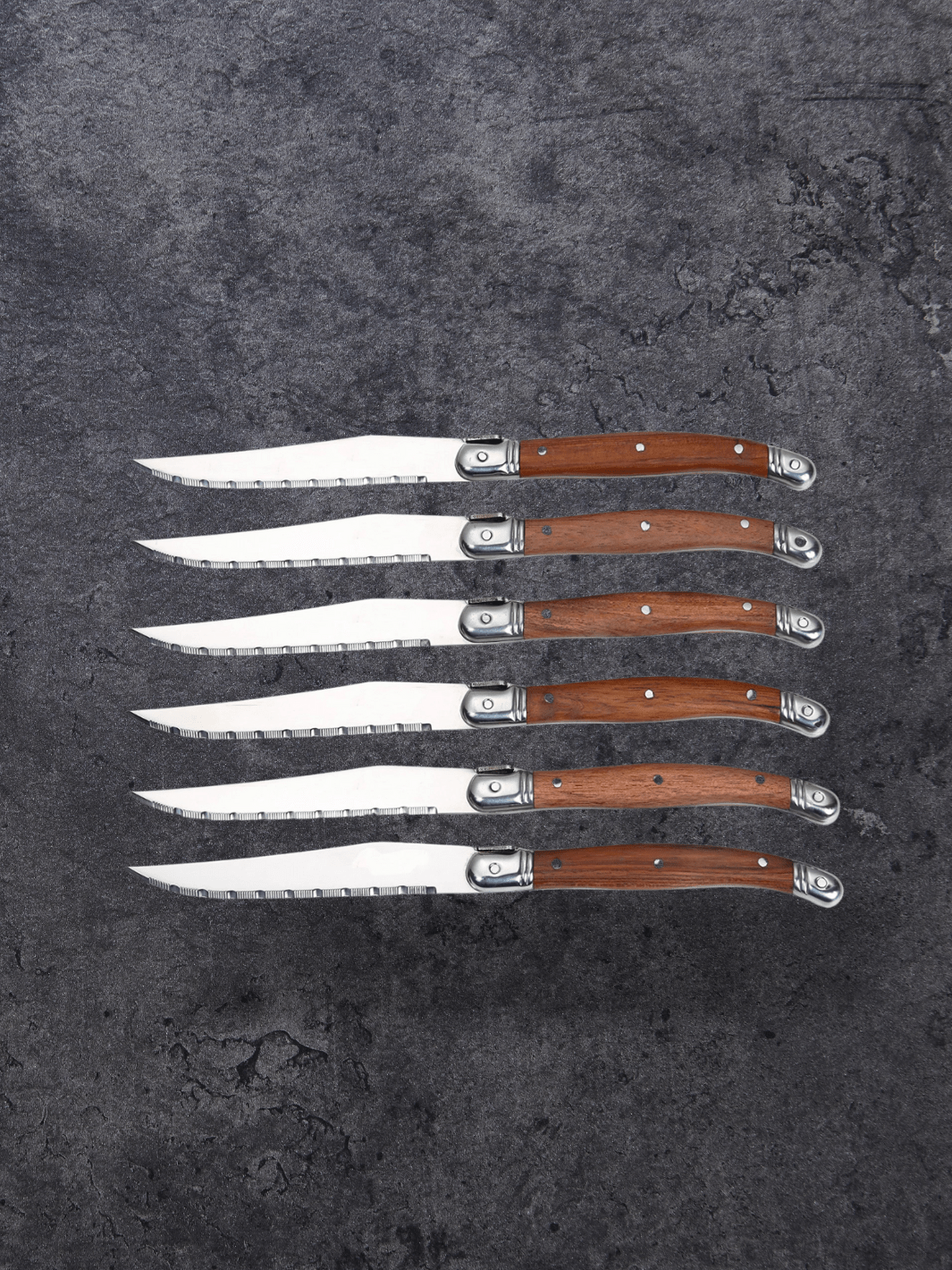 Couteau à Steak couverts de Table en acier 6 Pcs