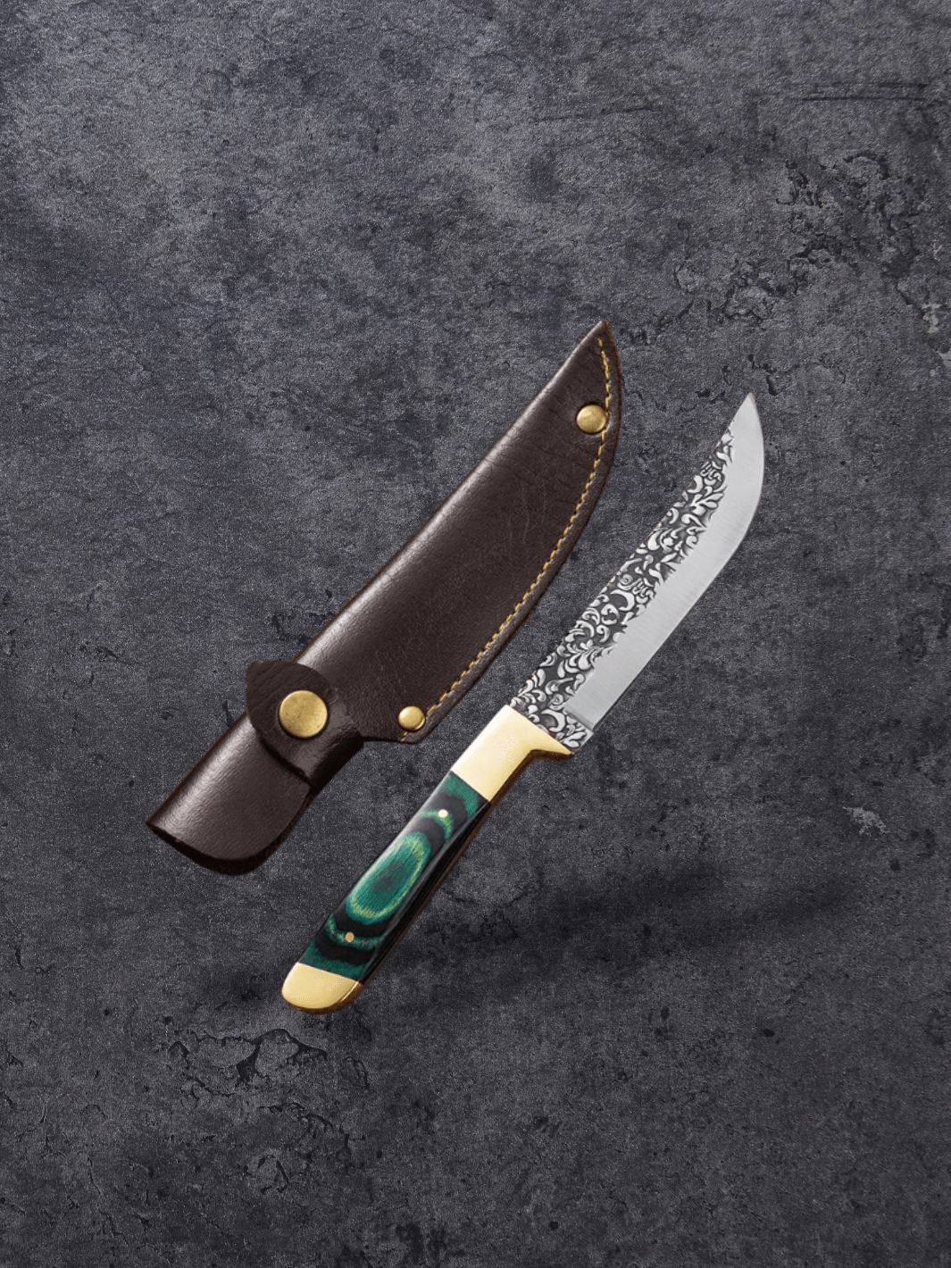 Couteau à Steak | lame gravée Vert / 7.5 inch