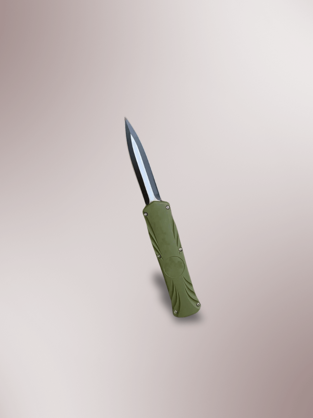 Couteau Automatique manche en ABS Vert kaki