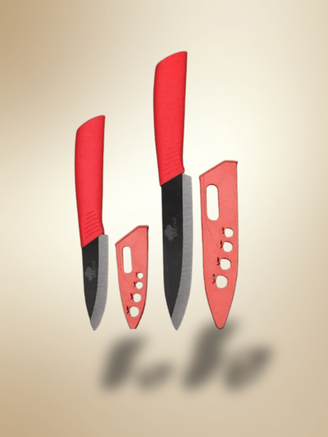 Couteau Céramique | Couteau à trancher ROUGE