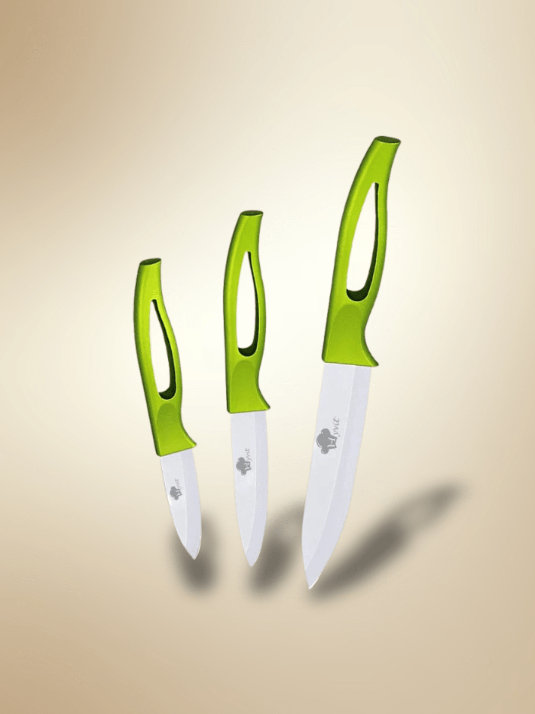 Couteau Céramique | couteau manche vert Vert