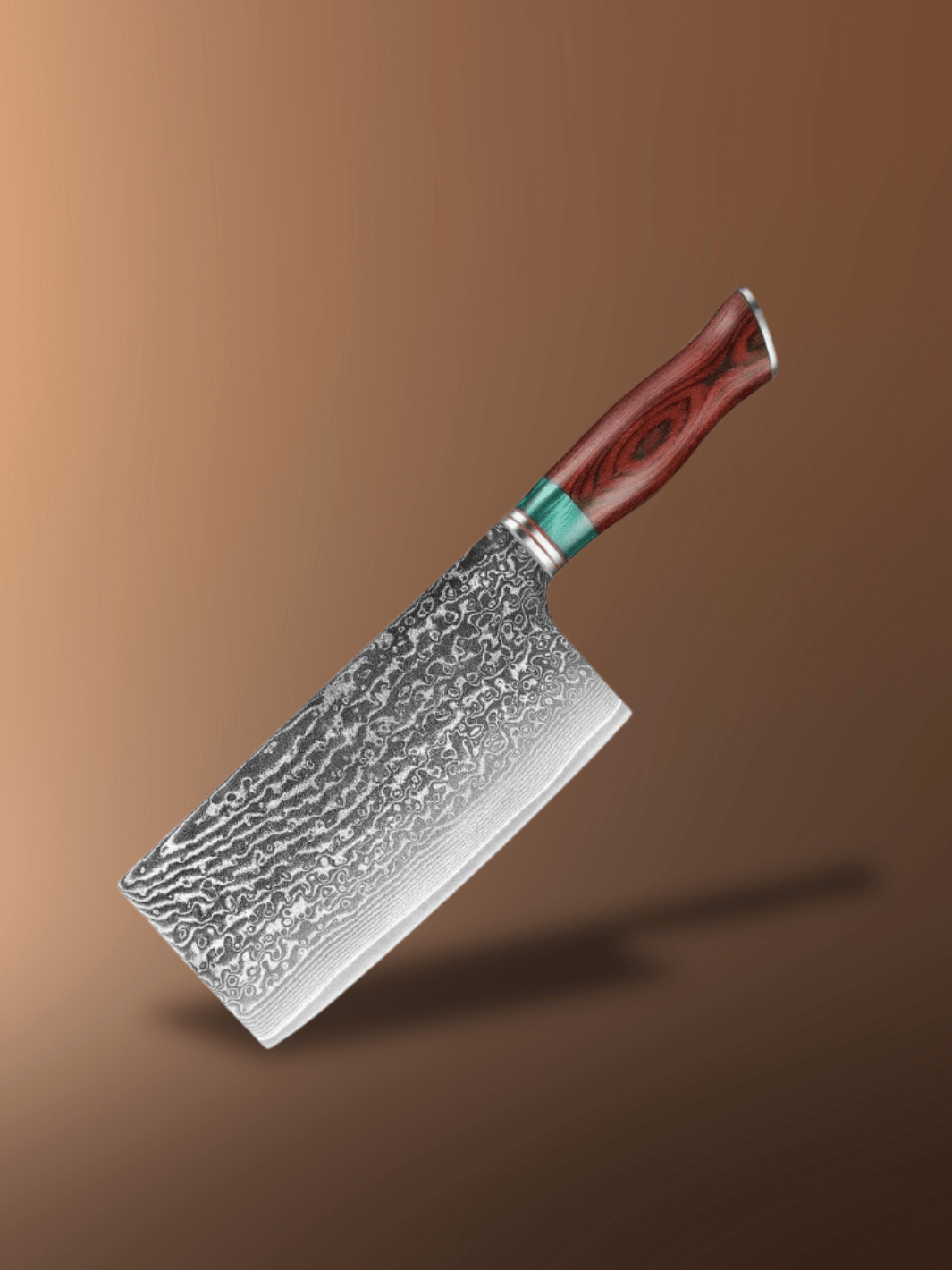 Couteau de Boucher | acier Damas VG10 Couteau à trancher