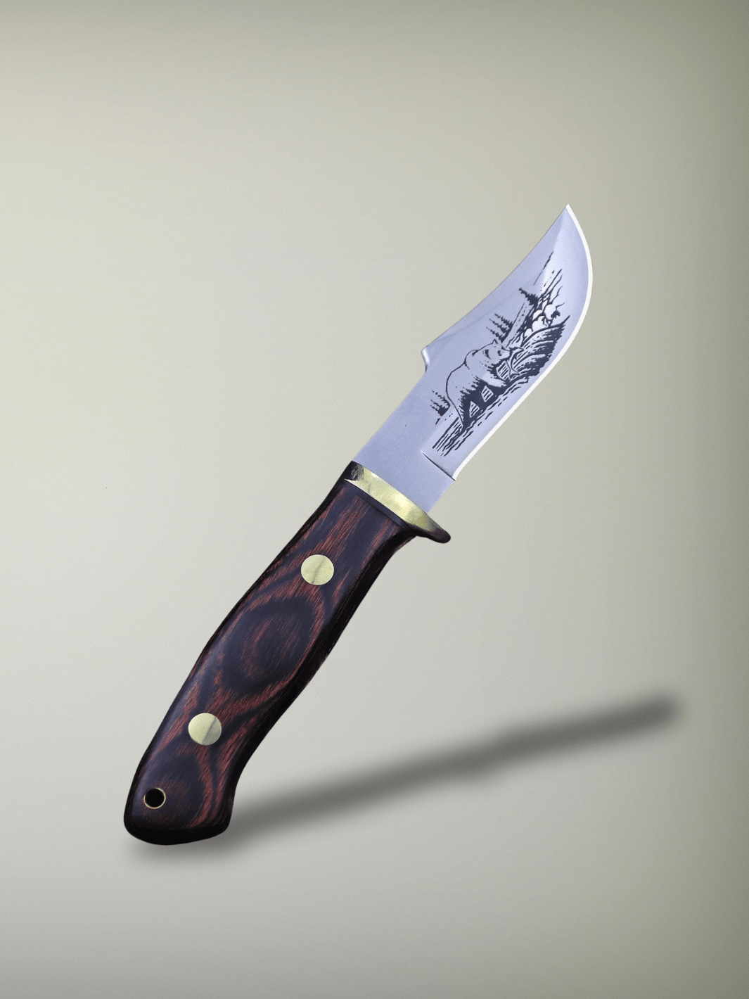 Couteau de Chasse | acier D2 Couteau en bois + étuis