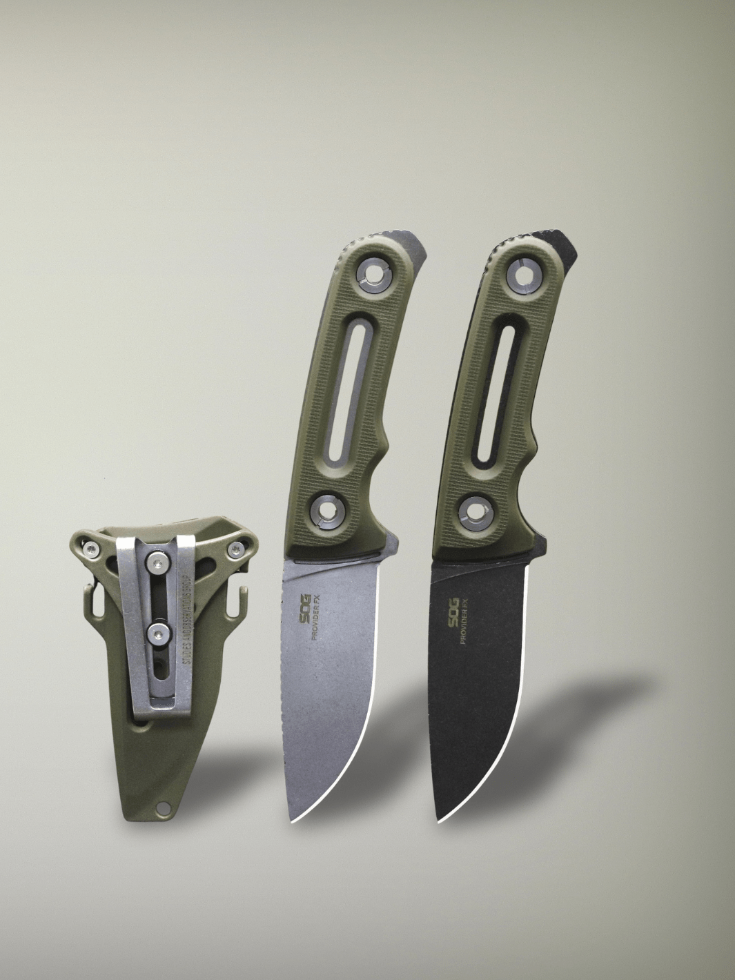 Couteau de Chasse | acier DC53 2 pièces plus étuis