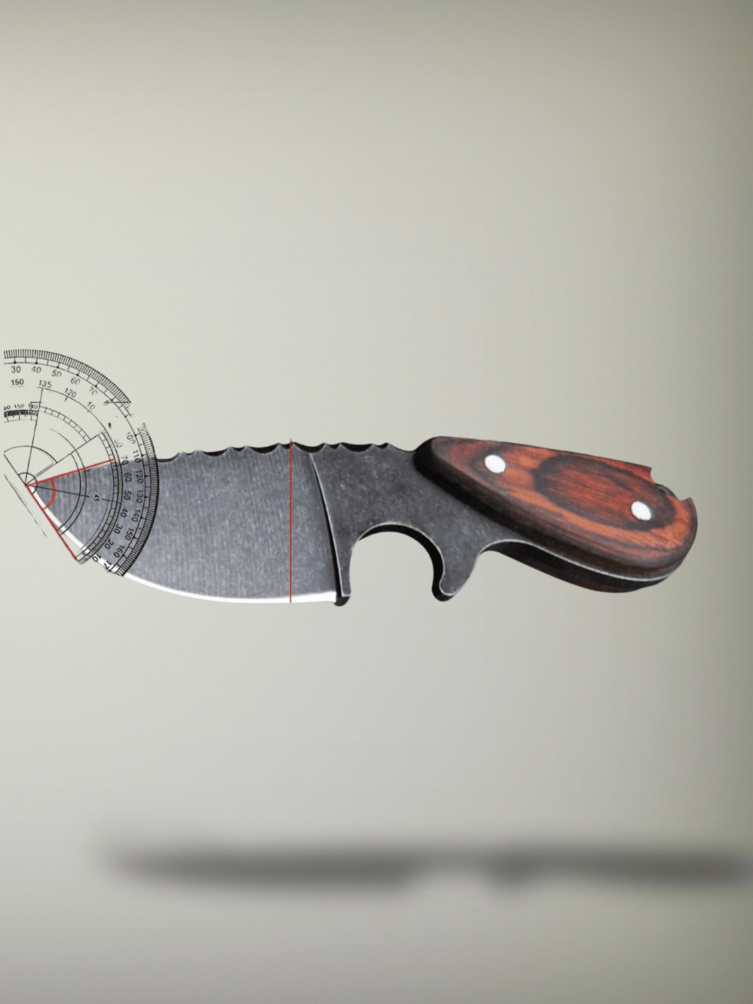 Couteau de Chasse | Couteau droit japonais Bois