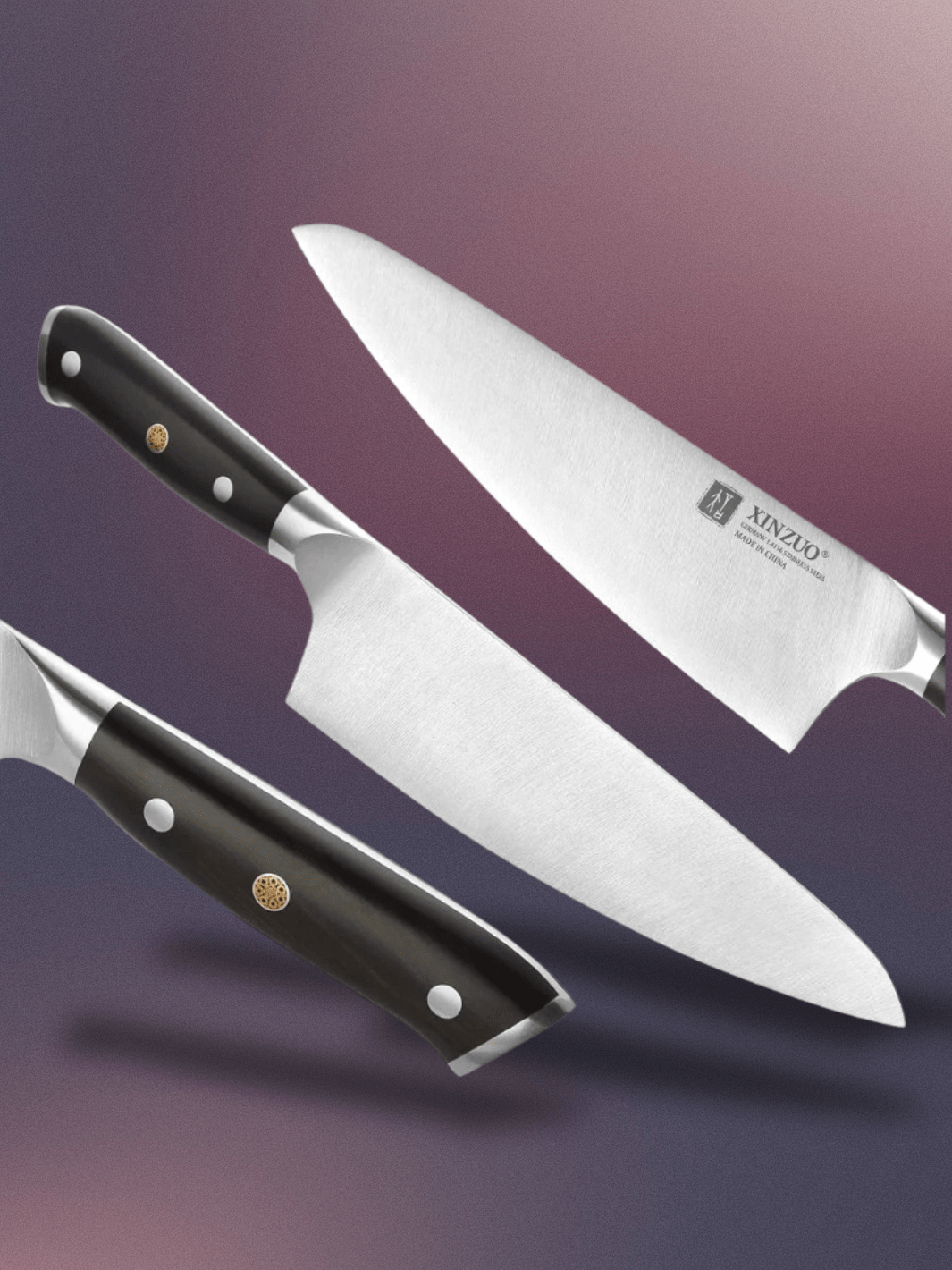 Couteau de Cuisine <br> 8.3 pouce marron foncé