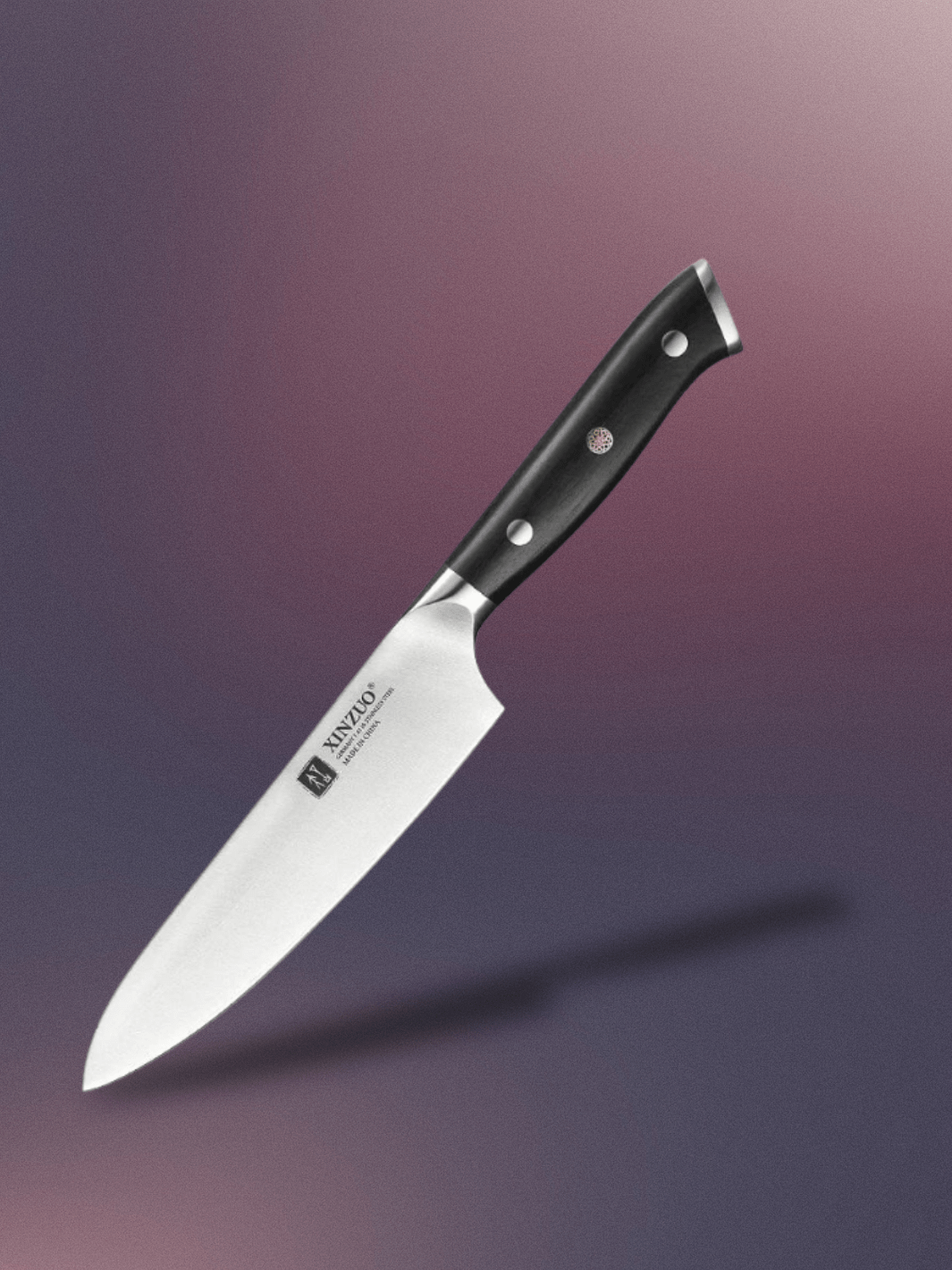 Couteau de Cuisine <br> lame 1.4116 inoxydable, étui en bois Couteau
