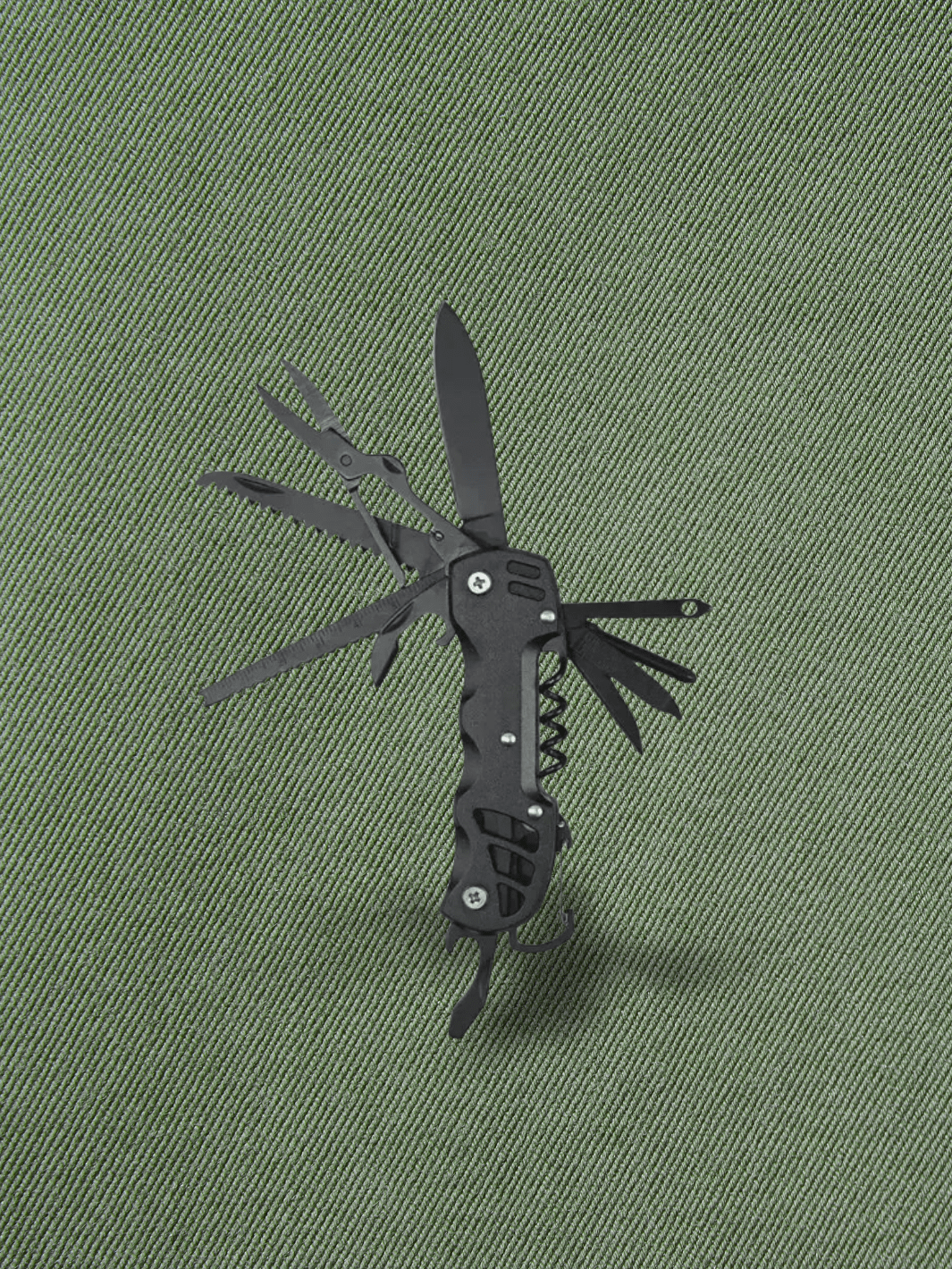 Couteau de Survie | 9,5 cm pour camping Noir