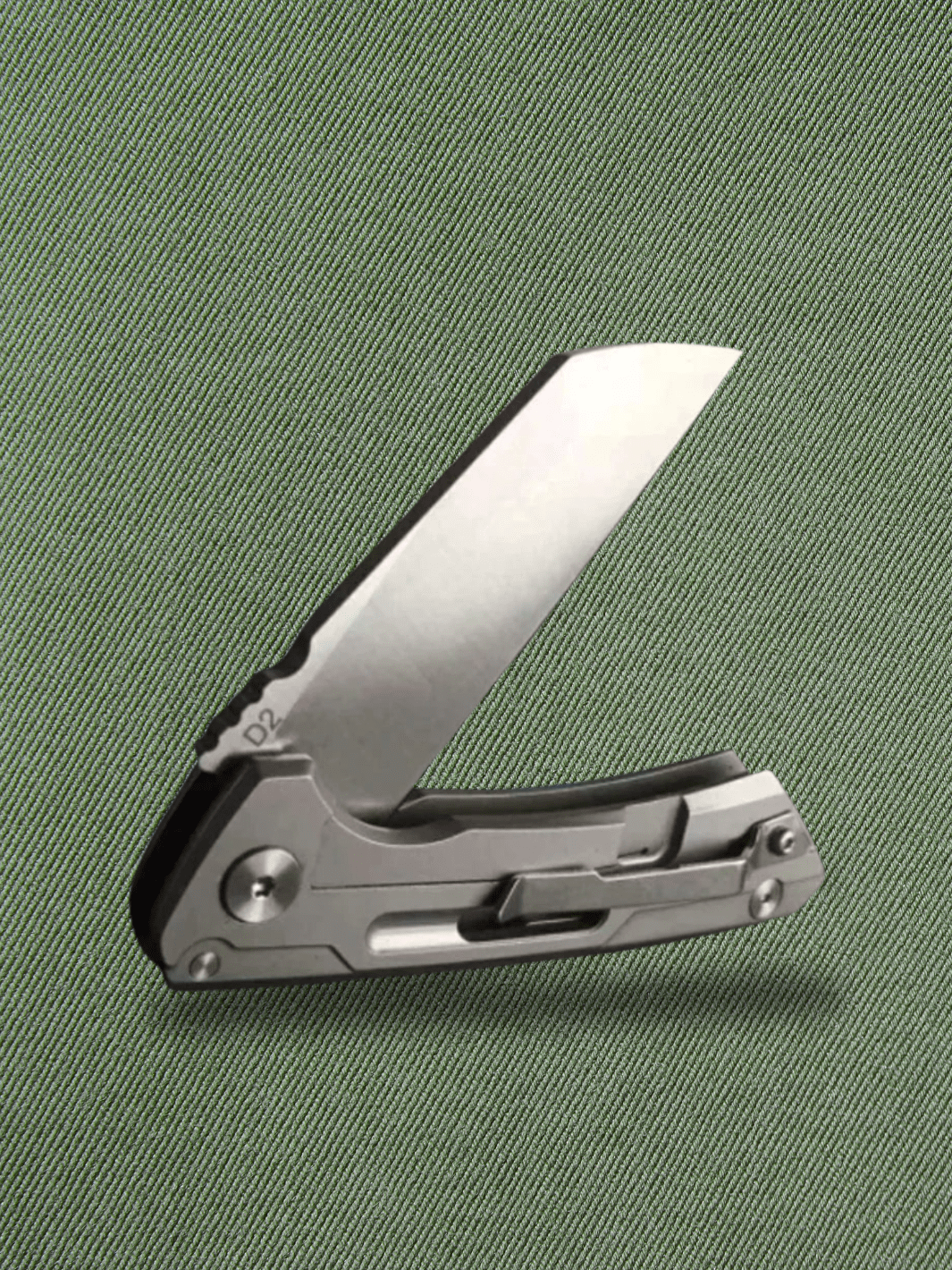 Couteau de Survie | Couteau pliant D2 Argent