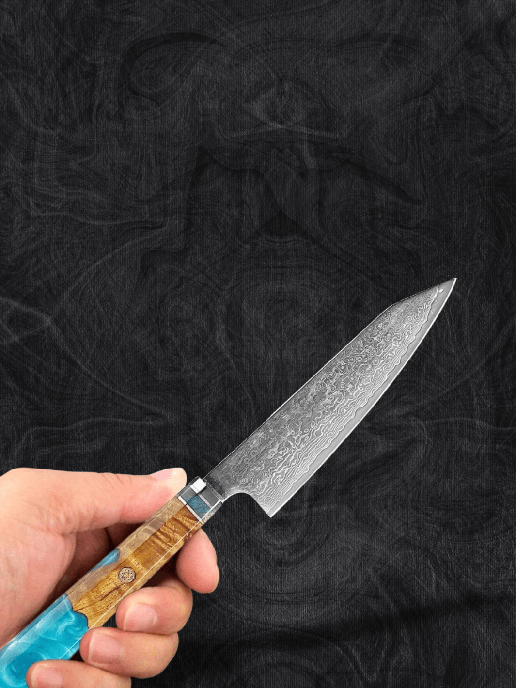 couteau japonais | ultra tranchant Résine et bois