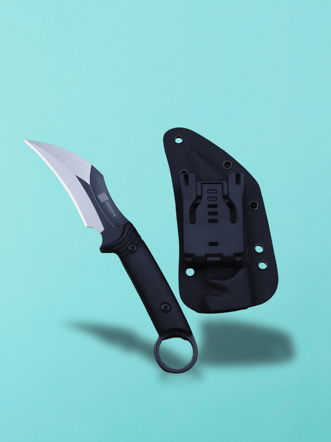 couteau karambit <br> G10 manche noir Noir