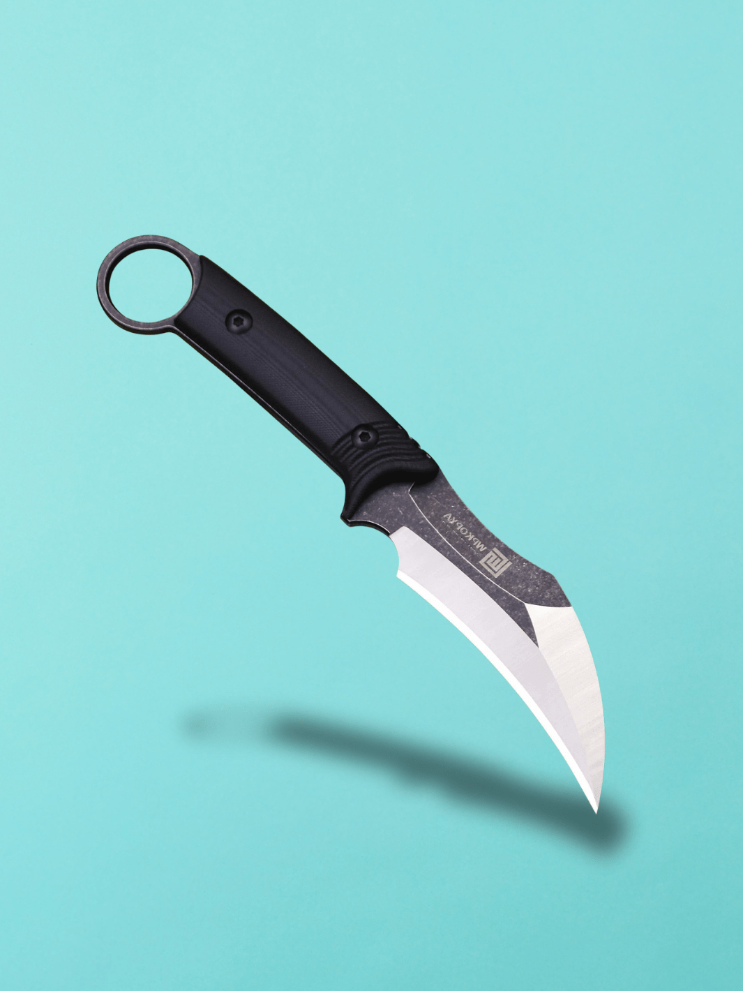 couteau karambit <br> G10 manche noir Noir