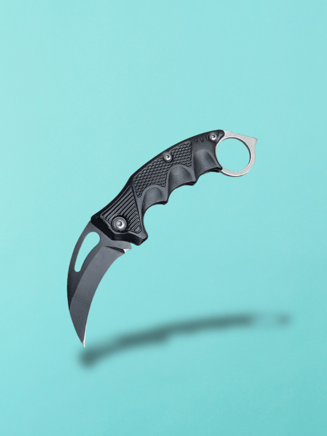 Couteau Karambit | manche en kraton Noir mat 1