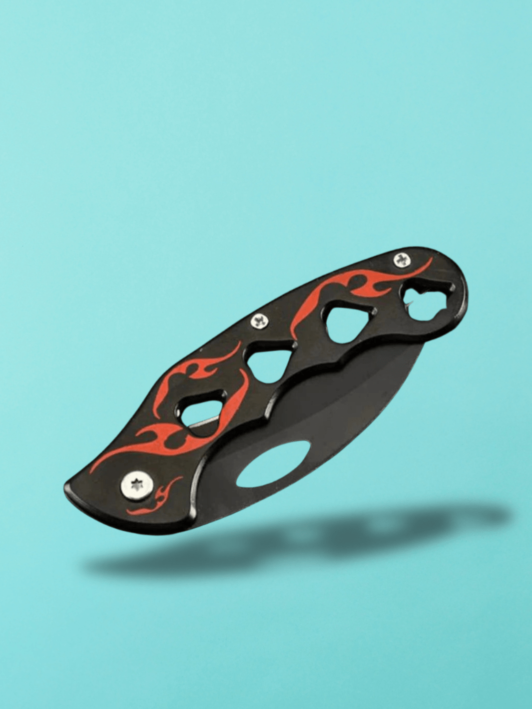 Couteau Karambit | motif noir et rouge Noir et rouge