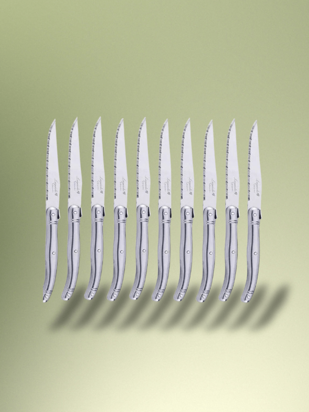 Couteau Laguiole à bord dentelé 4-10 pièces 10 pièces