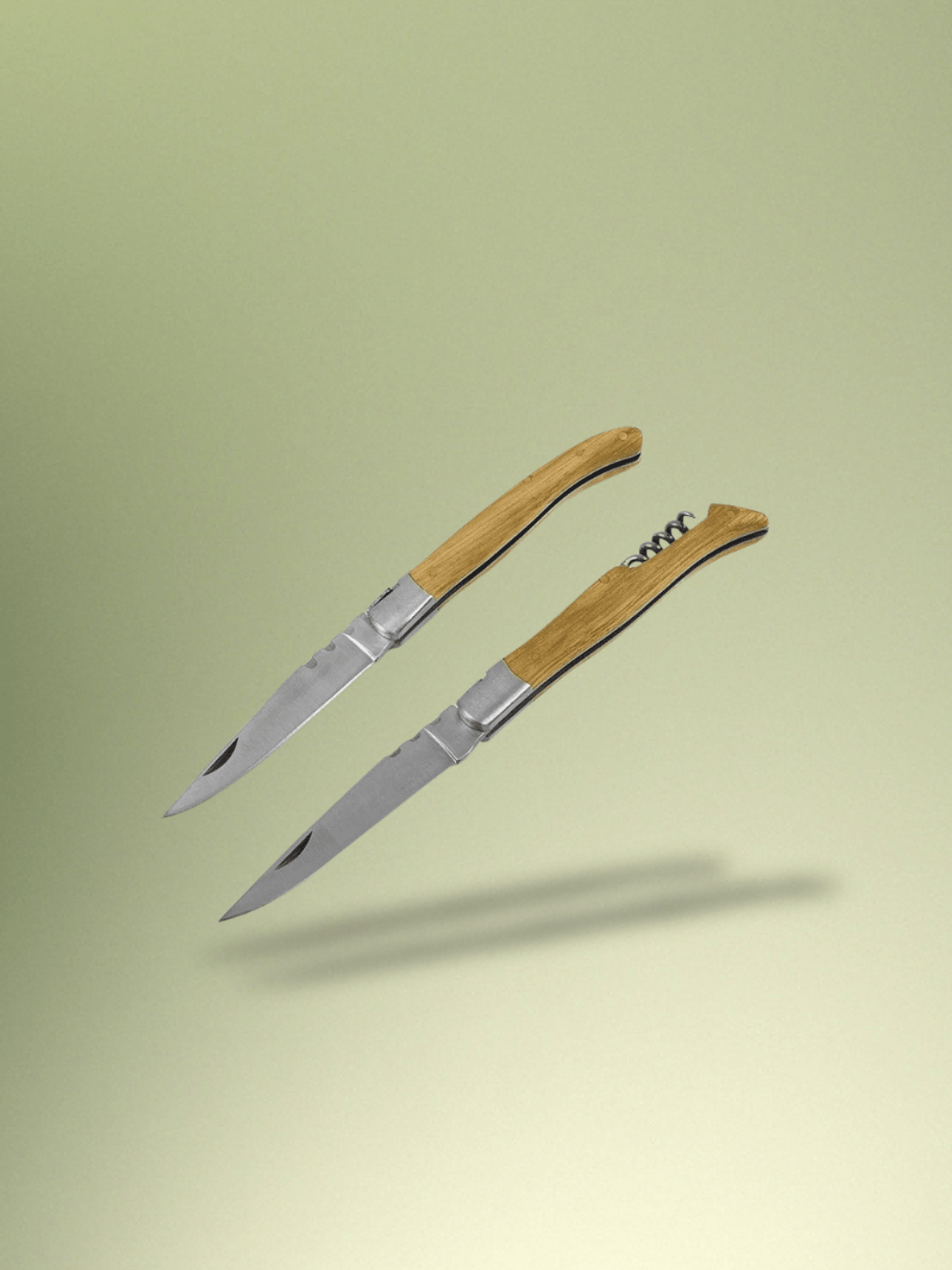 Couteau Laguiole | Couteau pliant en bois 1 Pièce A + 1 Pièce B
