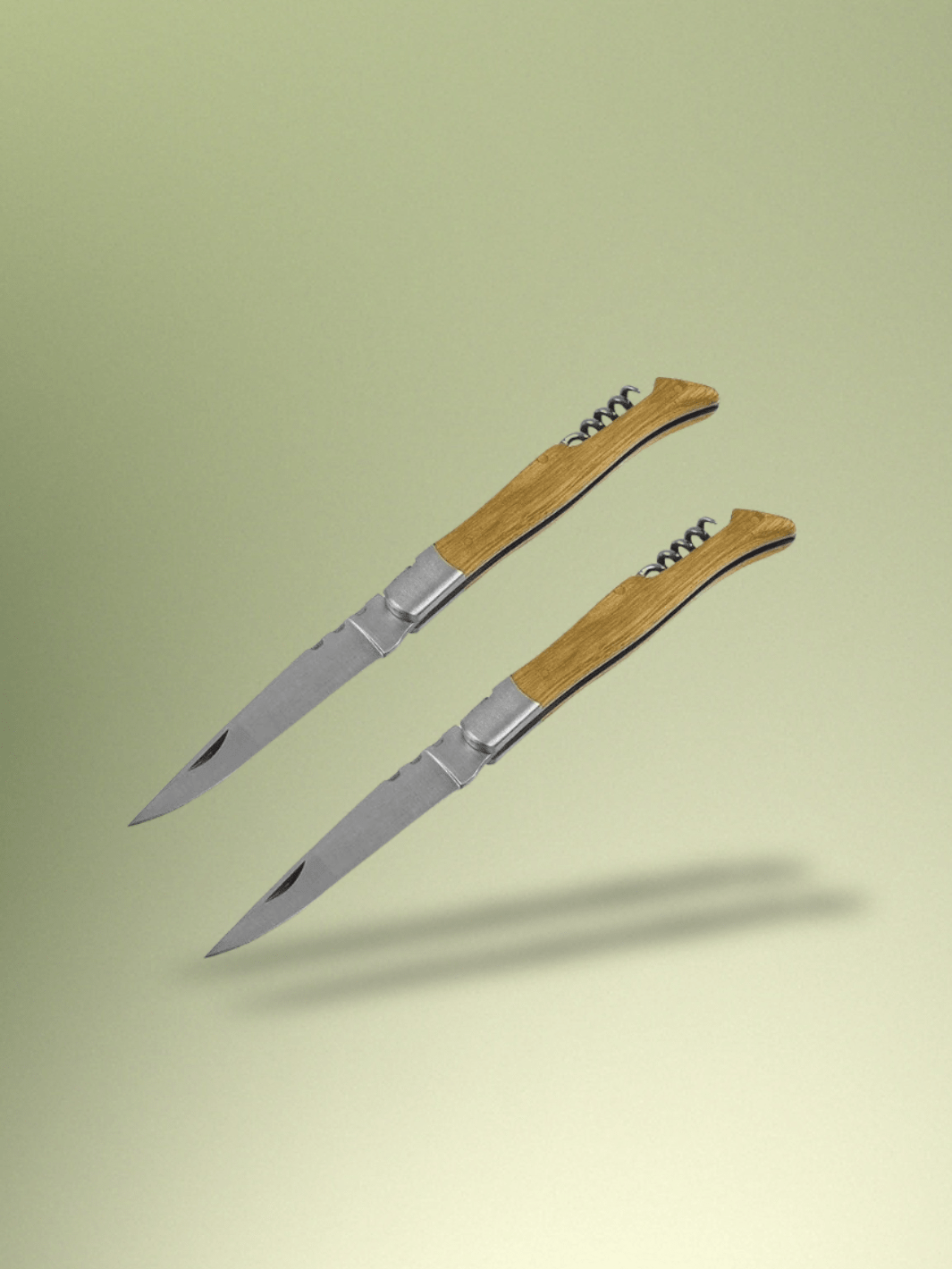 Couteau Laguiole | Couteau pliant en bois 2 Pièces Couteau A