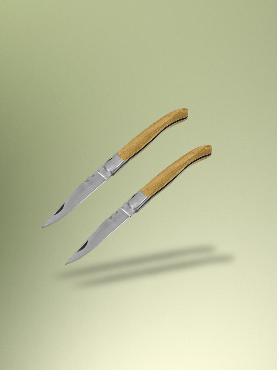 Couteau Laguiole | Couteau pliant en bois 2 Pièces Couteau B