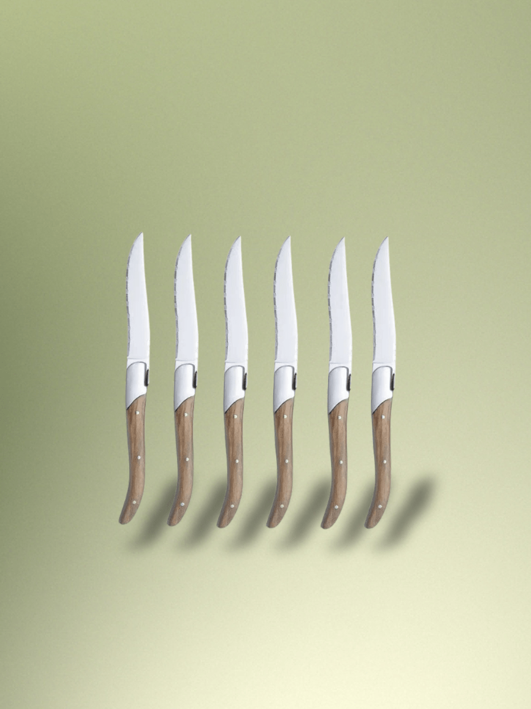 Couteau Laguiole Lot de 2 à 10 couteaux à steak 6 Pièces de Couteaux Dentelés