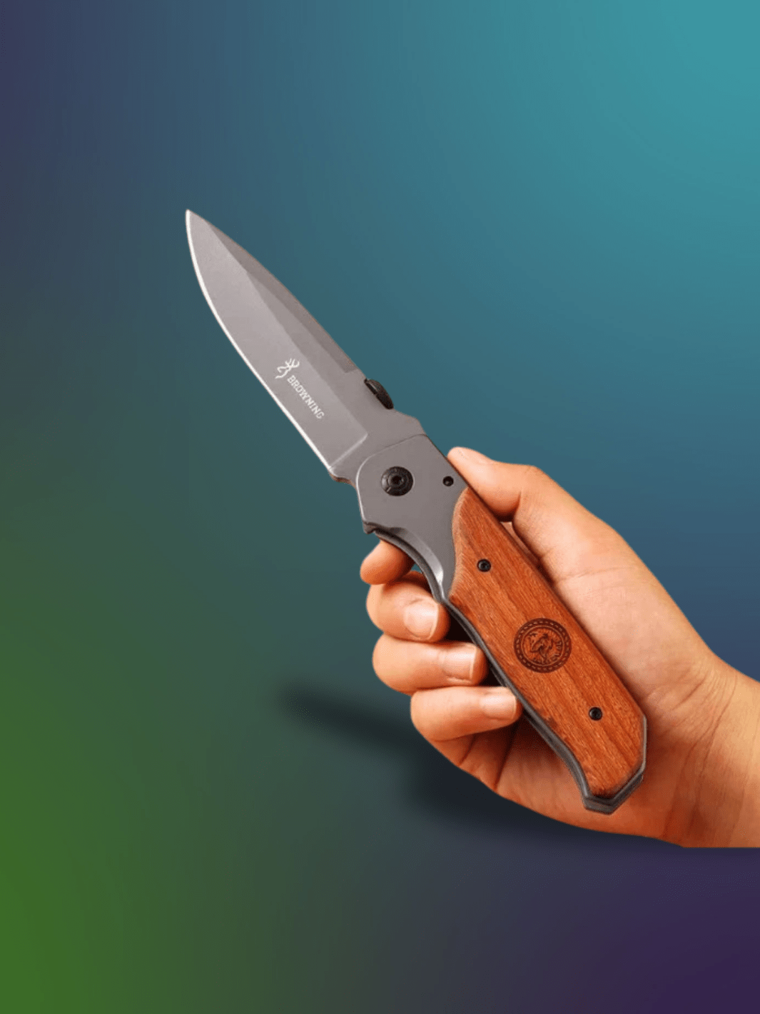 Couteau Militaire | couteau BROWNING pliant Bois