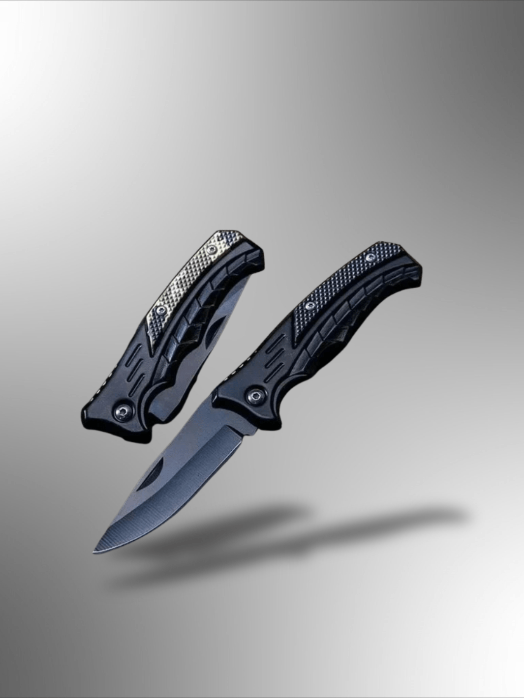 Couteau Pliant | couteaux en acier manche noir mat