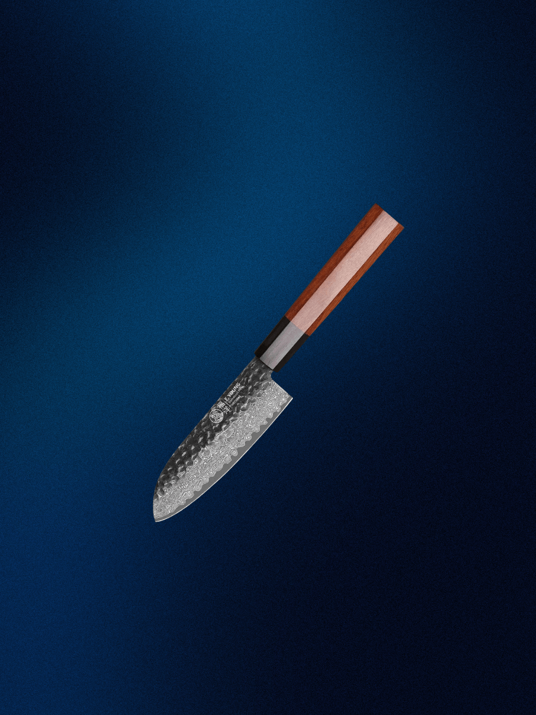 Couteau Santoku | couteau d'exeption japonais laqué Brun / 5 Pouces