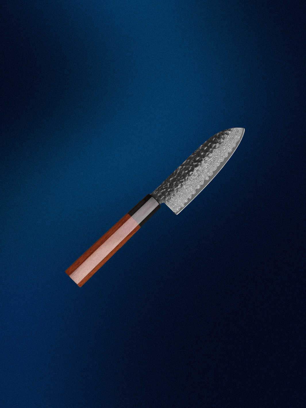 Couteau Santoku | couteau d'exeption japonais laqué Brun / 5 Pouces