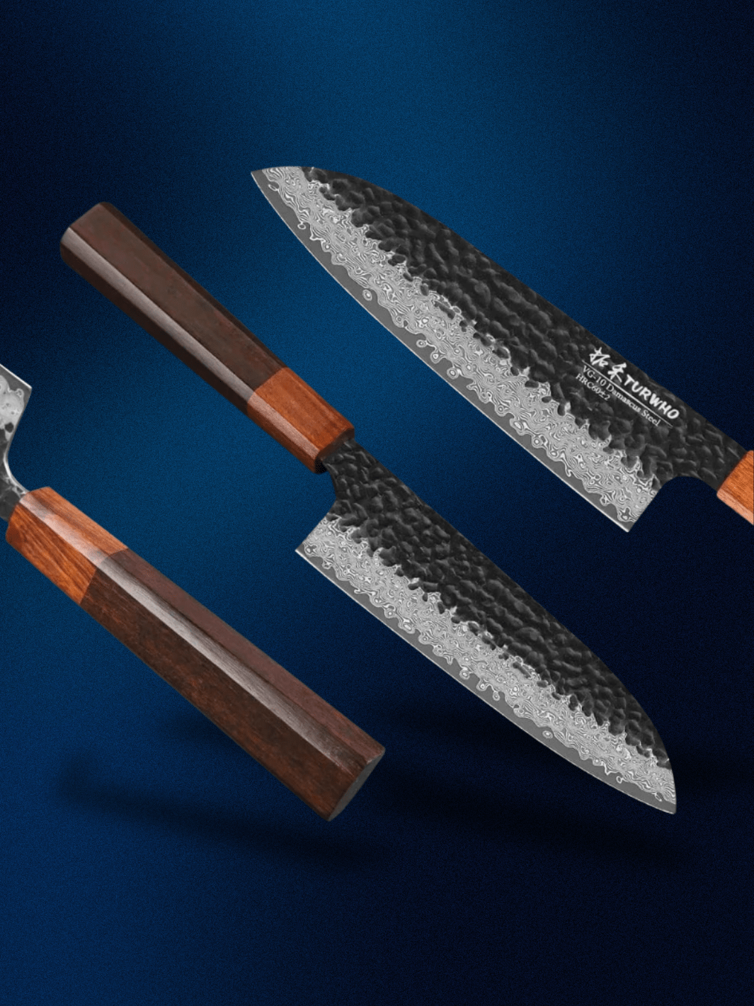 Couteau Santoku | couteau de cuisine japonais 7 Pouces