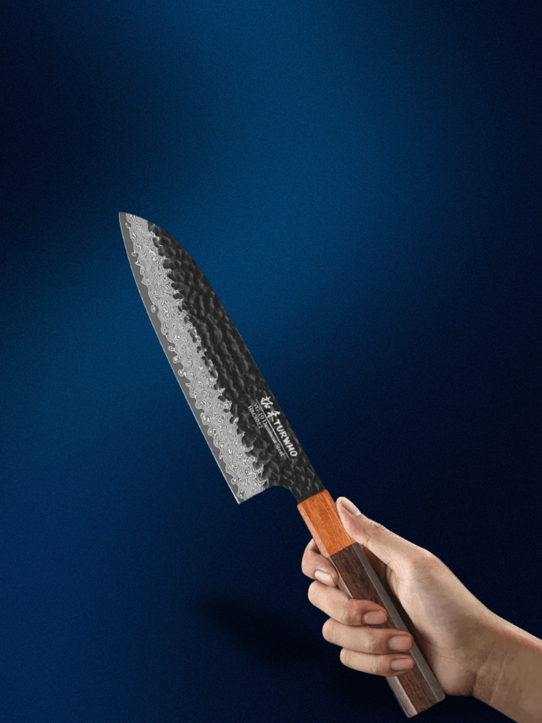 Couteau Santoku | couteau de cuisine japonais 7 Pouces