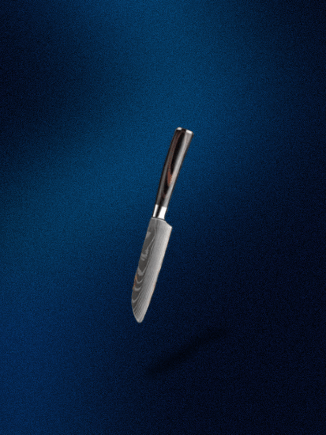 Couteau Santoku | en damas Couteau Santoku 5 pouces