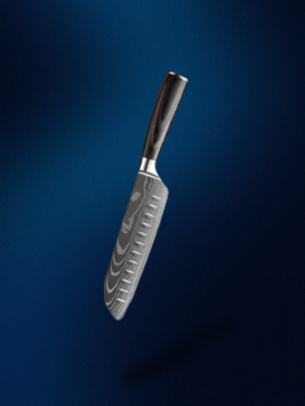 Couteau Santoku | en damas Couteau Santoku 7 pouces