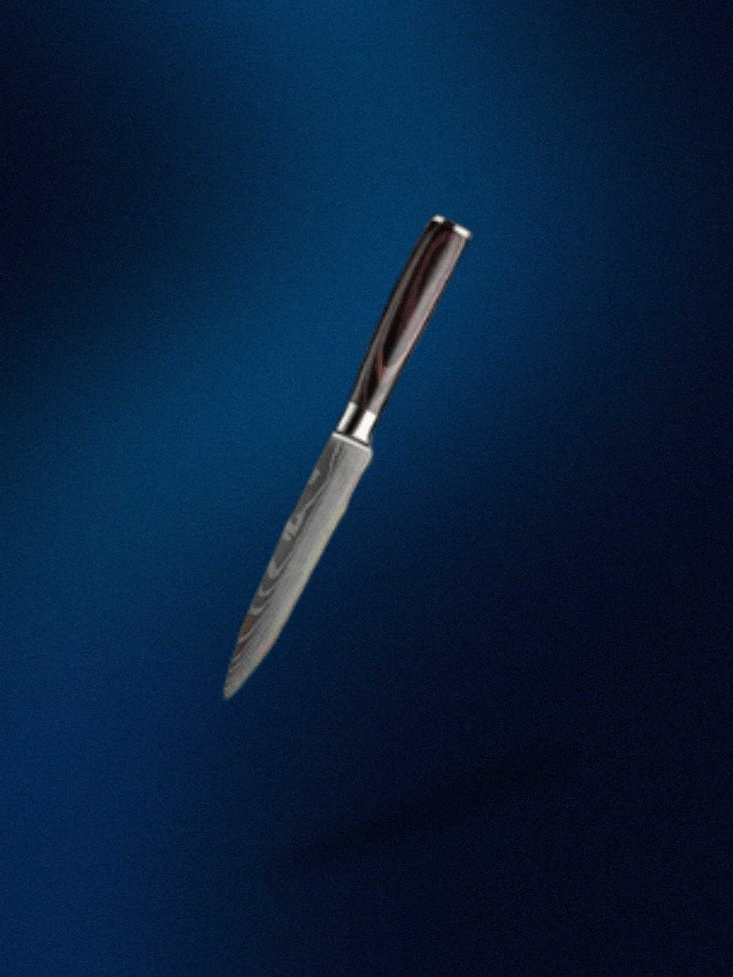 Couteau Santoku | en damas couteau utilitaire 5 pouces