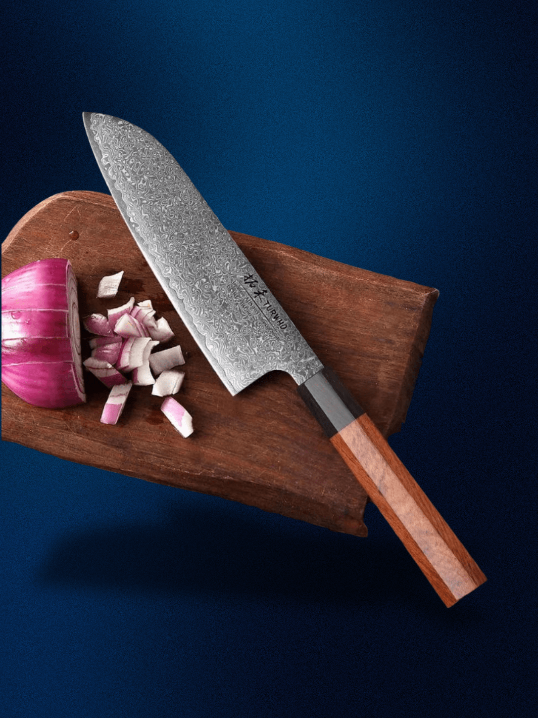 Couteau Santoku TURWHO 7 en bois Santoku / 7 Pouces