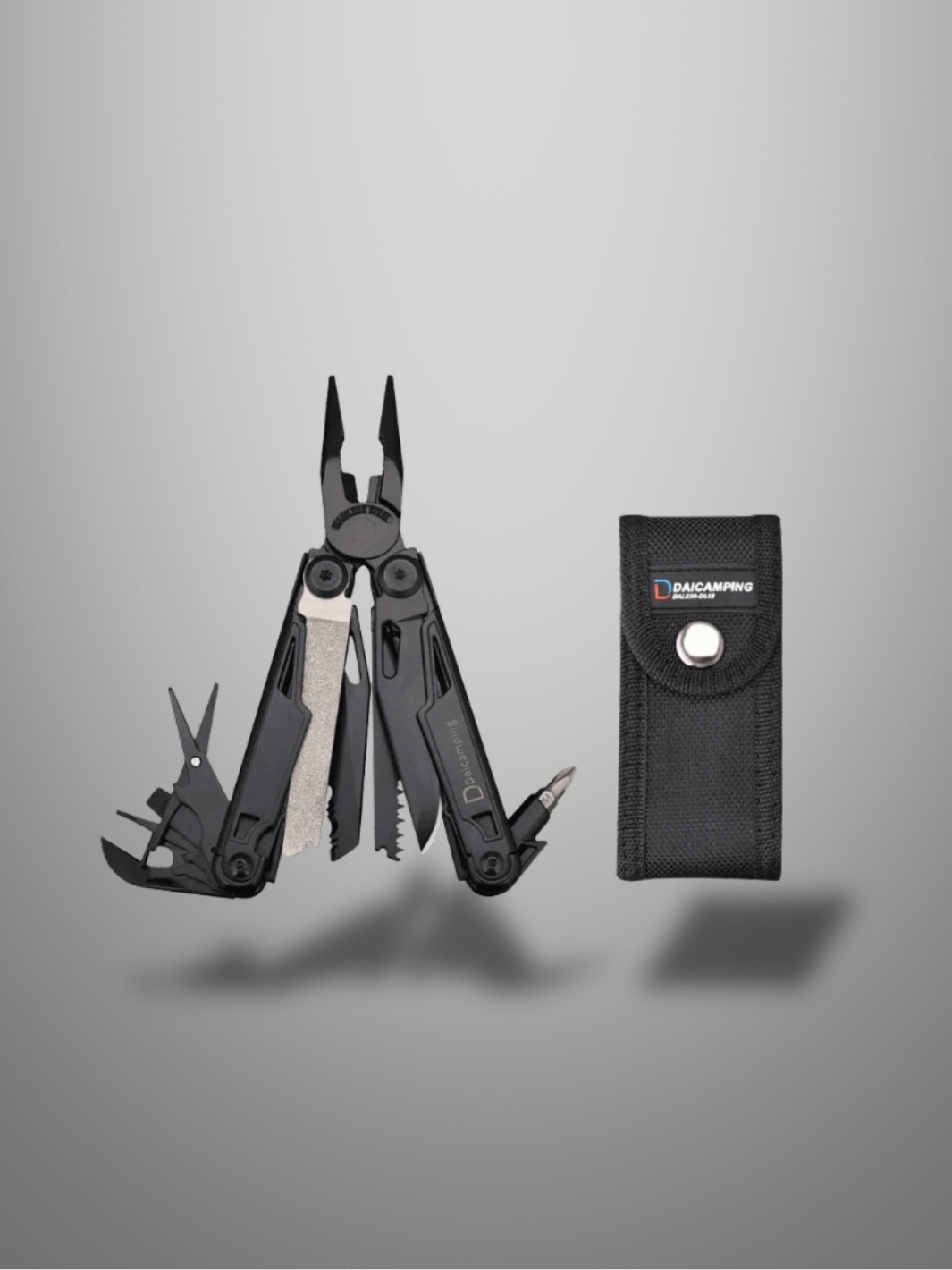 Couteau Suisse | Multi Tools Noir avec étuis / Stock principal