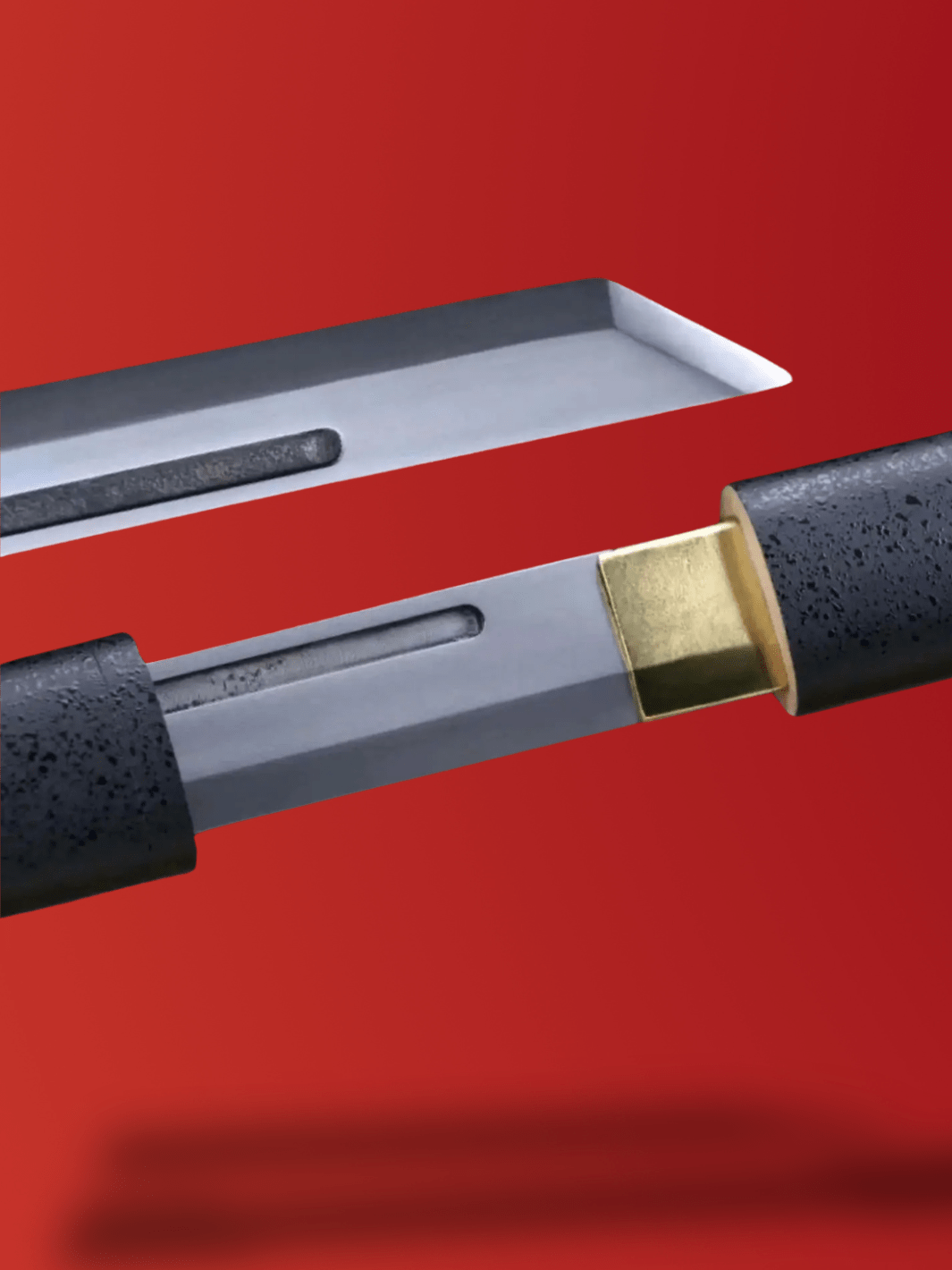 Katana | acier au manganèse Noir