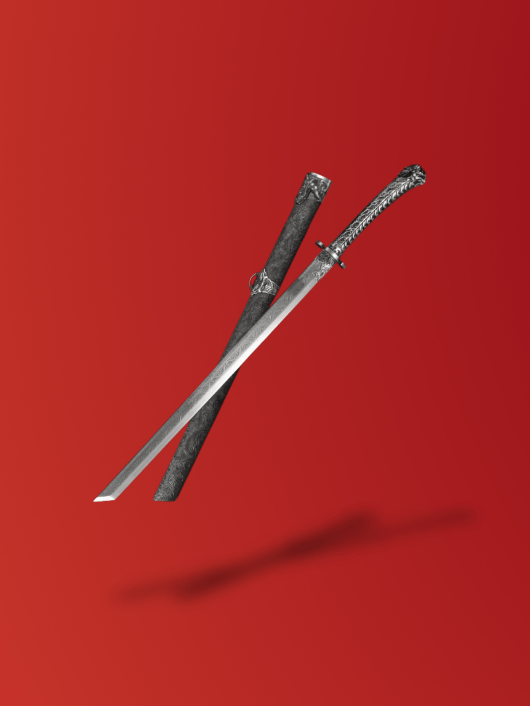 Katana chinois Lame en acier 1060 Métal