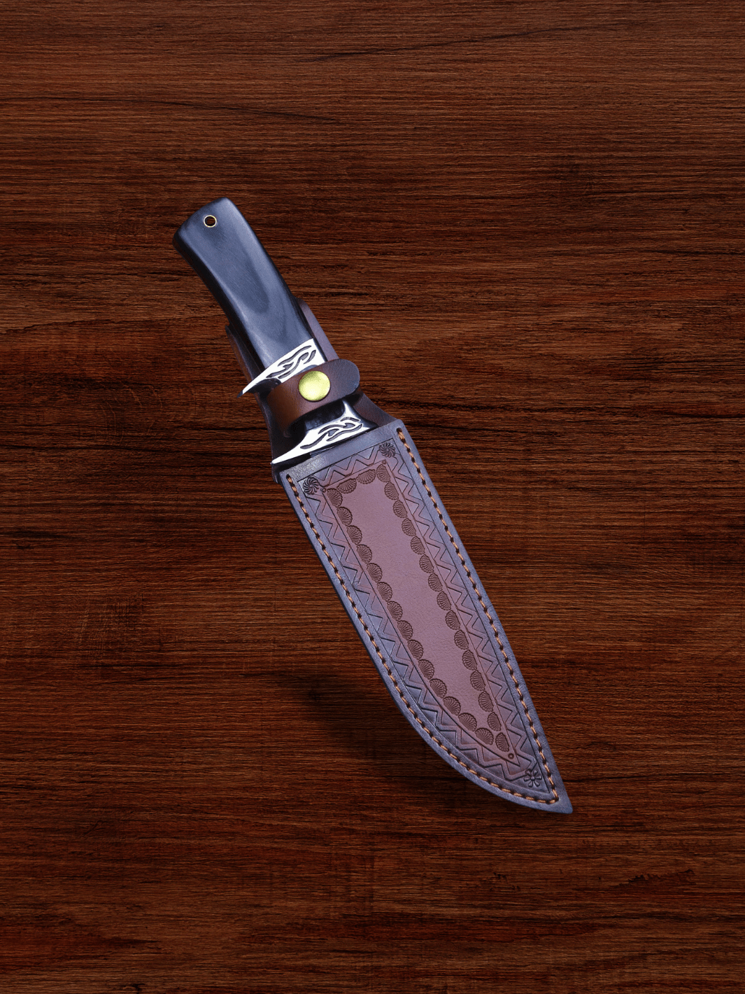Poignard | couteau de chasse USA DEHONG HUNTING Bois gris anthracite
