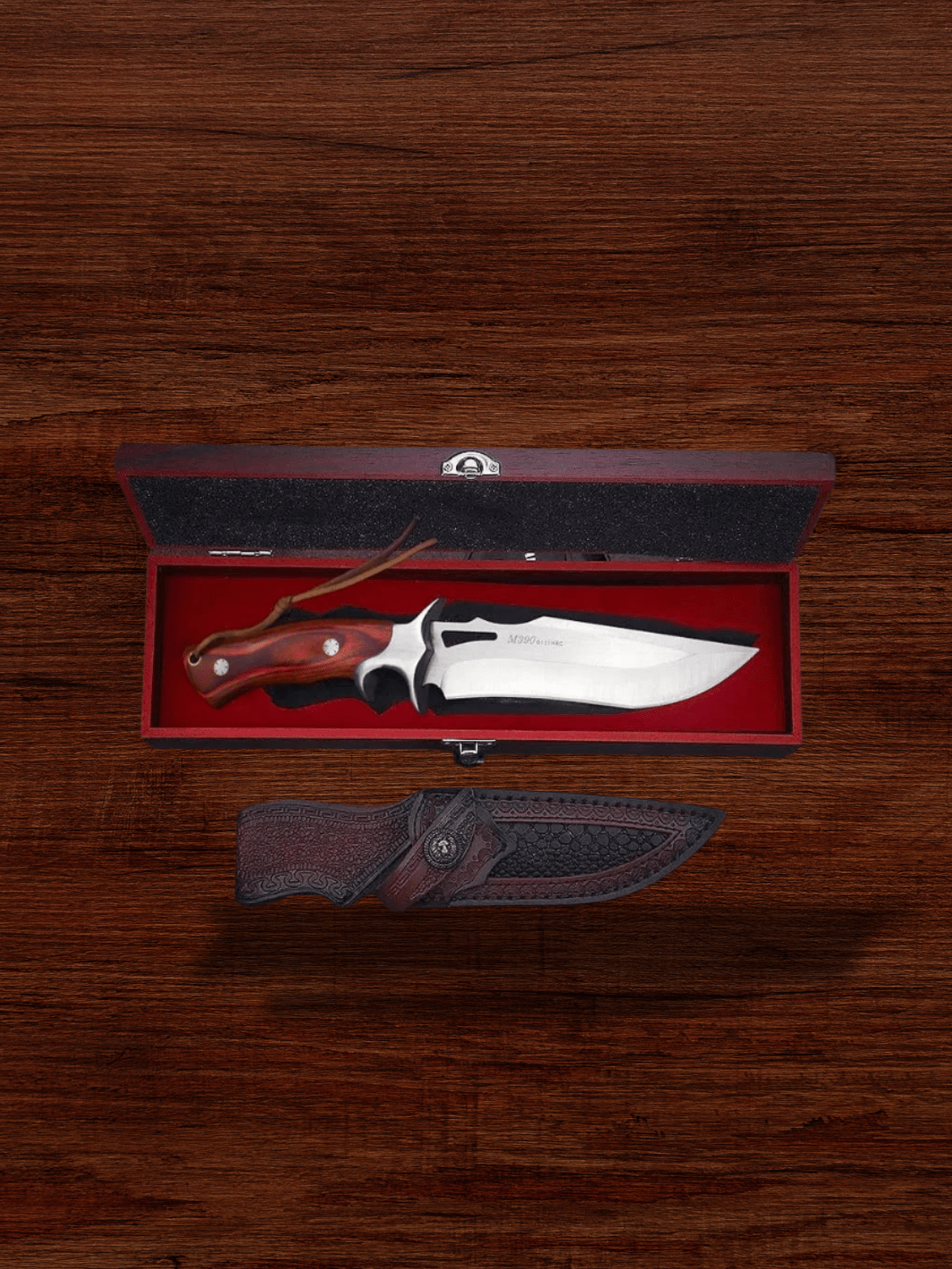 poignard | en acier M390 Couteau + coffret 1