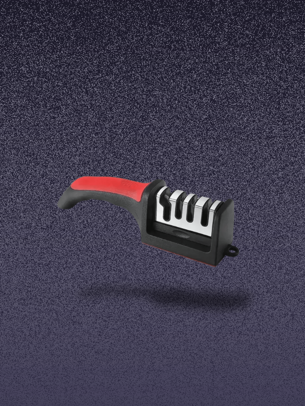 Affûteur de Couteau 4 étapes manche rouge Rouge-Noir