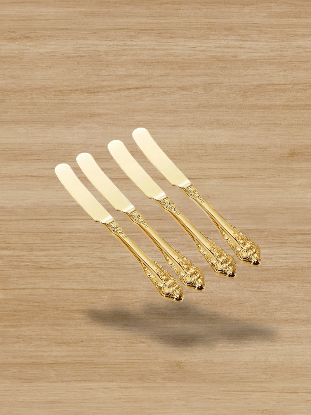Couteau à Fromage spatule à beurre de 6.8 pouces 4pcs-Or