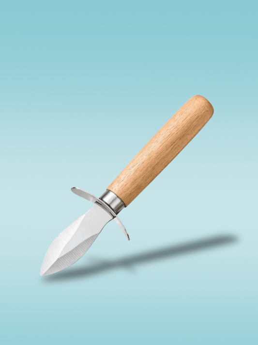 Couteau à huitre manche en bois 2PCS Bois